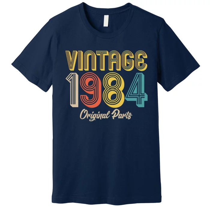 Vintage 1984 Original Parts 40th Birthday Premium T-Shirt