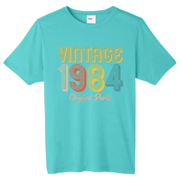 Vintage 1984 Original Parts 40th Birthday ChromaSoft Performance T-Shirt