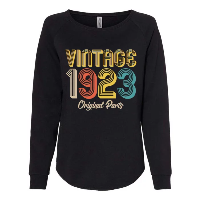 Vintage 1923 Original Parts 100th Birthday Womens California Wash Sweatshirt