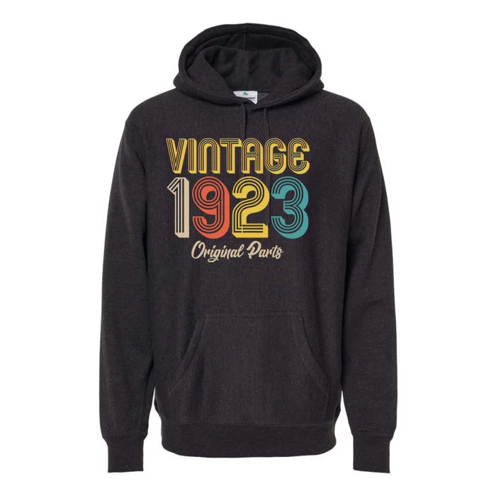 Vintage 1923 Original Parts 100th Birthday Premium Hoodie