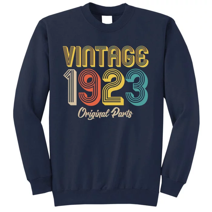 Vintage 1923 Original Parts 100th Birthday Tall Sweatshirt