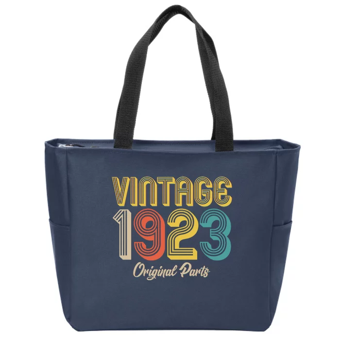 Vintage 1923 Original Parts 100th Birthday Zip Tote Bag