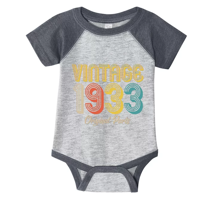 Vintage 1933 Original Parts 90th Birthday Infant Baby Jersey Bodysuit