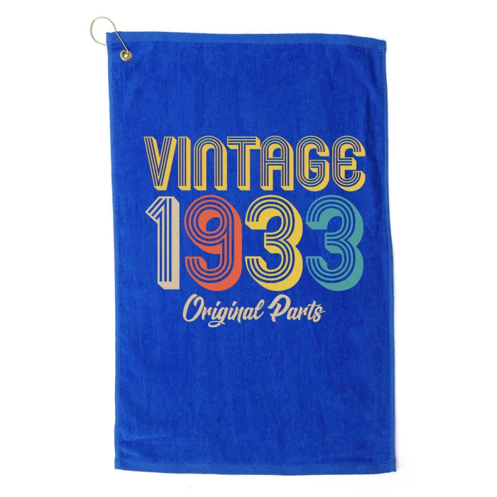 Vintage 1933 Original Parts 90th Birthday Platinum Collection Golf Towel