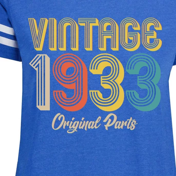 Vintage 1933 Original Parts 90th Birthday Enza Ladies Jersey Football T-Shirt