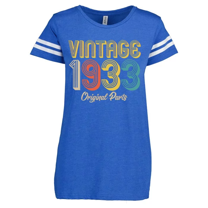 Vintage 1933 Original Parts 90th Birthday Enza Ladies Jersey Football T-Shirt