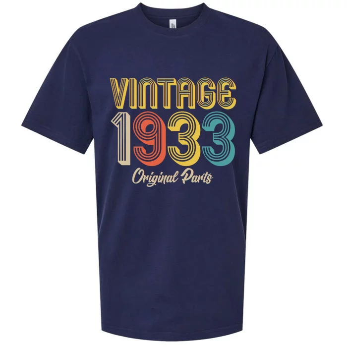 Vintage 1933 Original Parts 90th Birthday Sueded Cloud Jersey T-Shirt