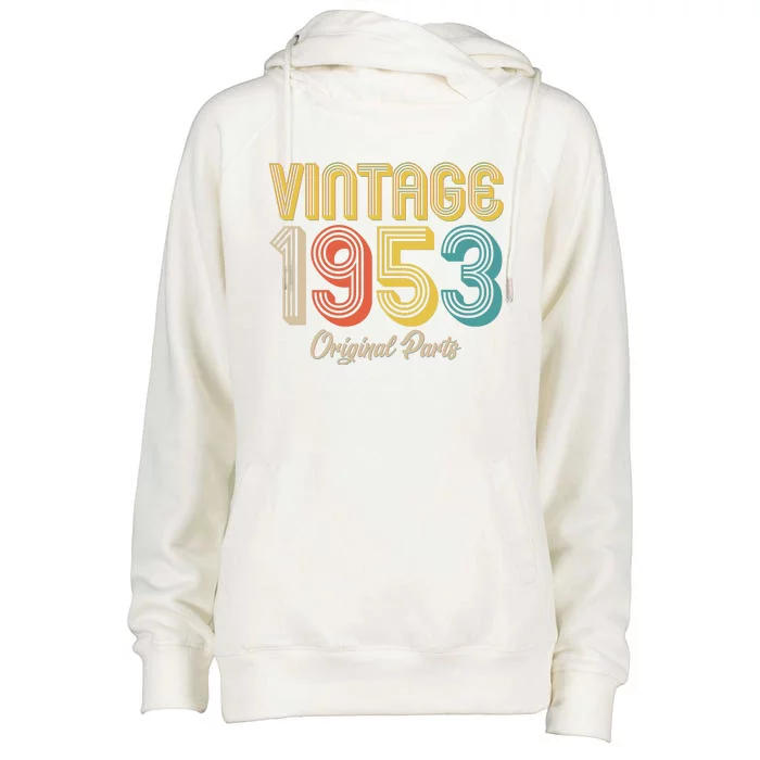 Vintage 1953 Original Parts 70th Birthday Womens Funnel Neck Pullover Hood