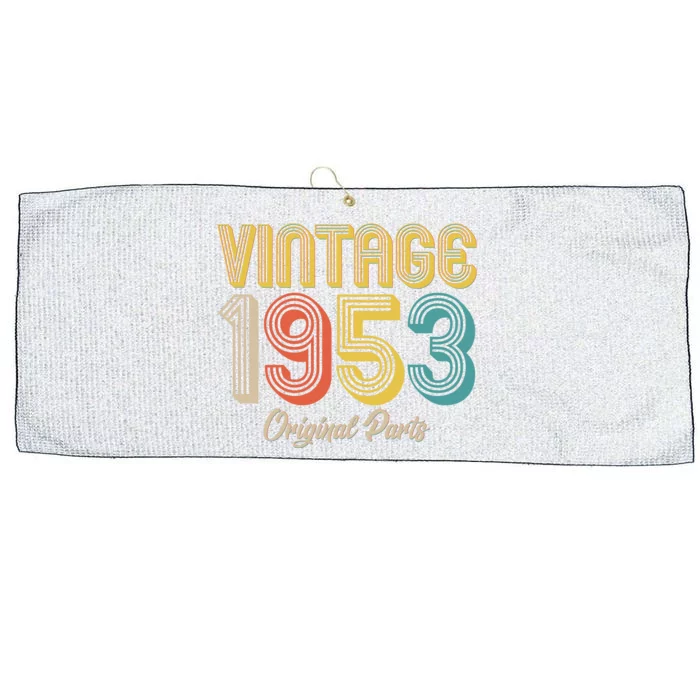 Vintage 1953 Original Parts 70th Birthday Large Microfiber Waffle Golf Towel