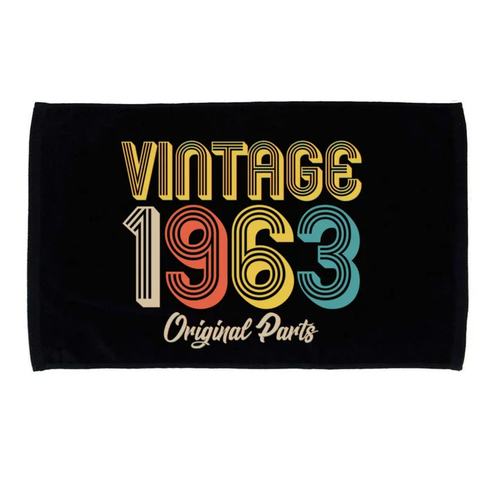 Vintage 1963 Original Parts 60th Birthday Microfiber Hand Towel