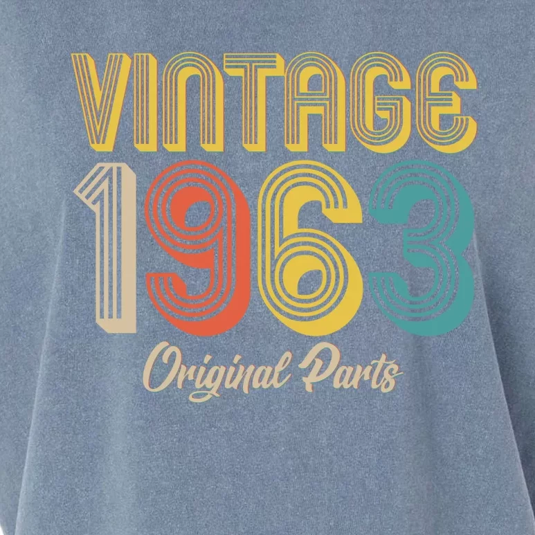 Vintage 1963 Original Parts 60th Birthday Garment-Dyed Women's Muscle Tee