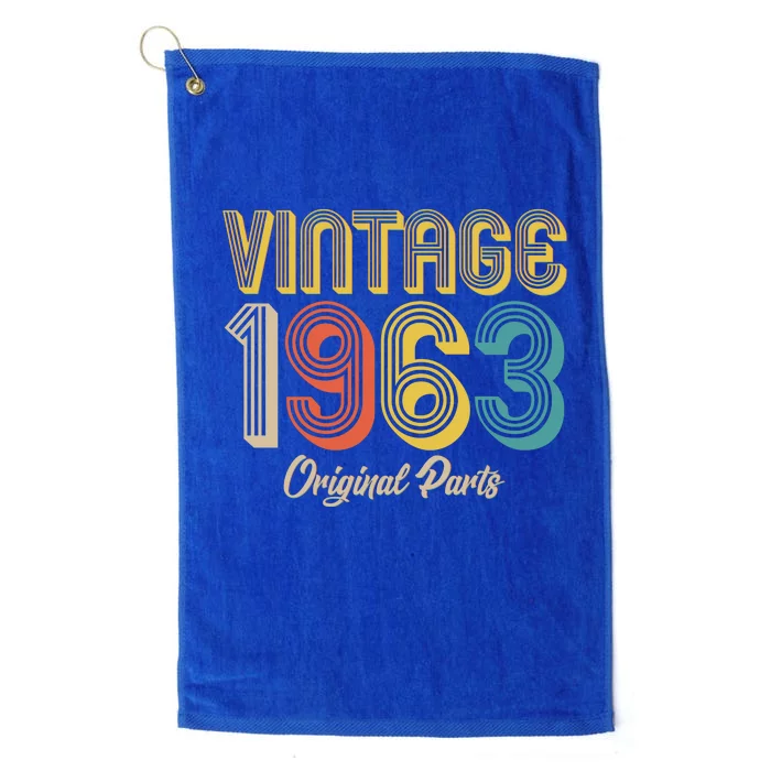 Vintage 1963 Original Parts 60th Birthday Platinum Collection Golf Towel