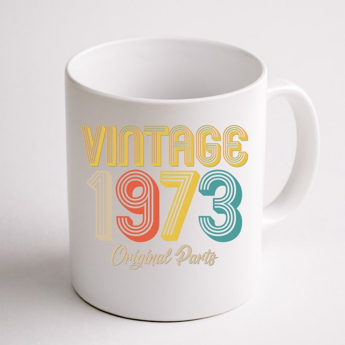 Vintage 1973 Original Parts 50th Birthday Front & Back Coffee Mug