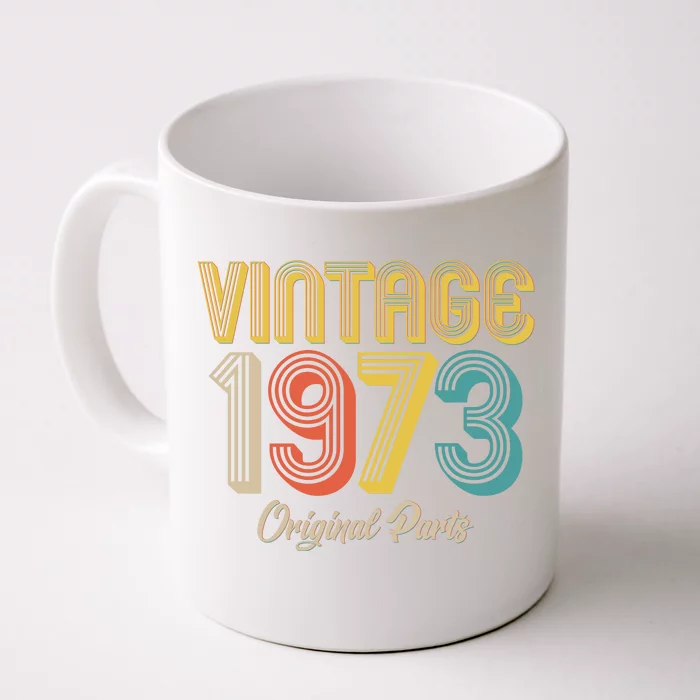 Vintage 1973 Original Parts 50th Birthday Front & Back Coffee Mug