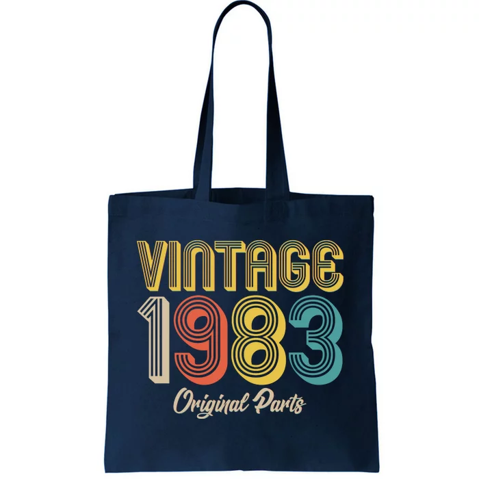 Vintage 1983 Original Parts 40th Birthday Tote Bag