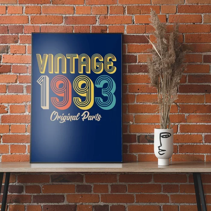 Vintage 1993 Original Parts 30th Birthday Poster