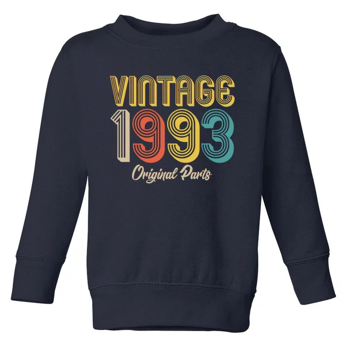 Vintage 1993 Original Parts 30th Birthday Toddler Sweatshirt