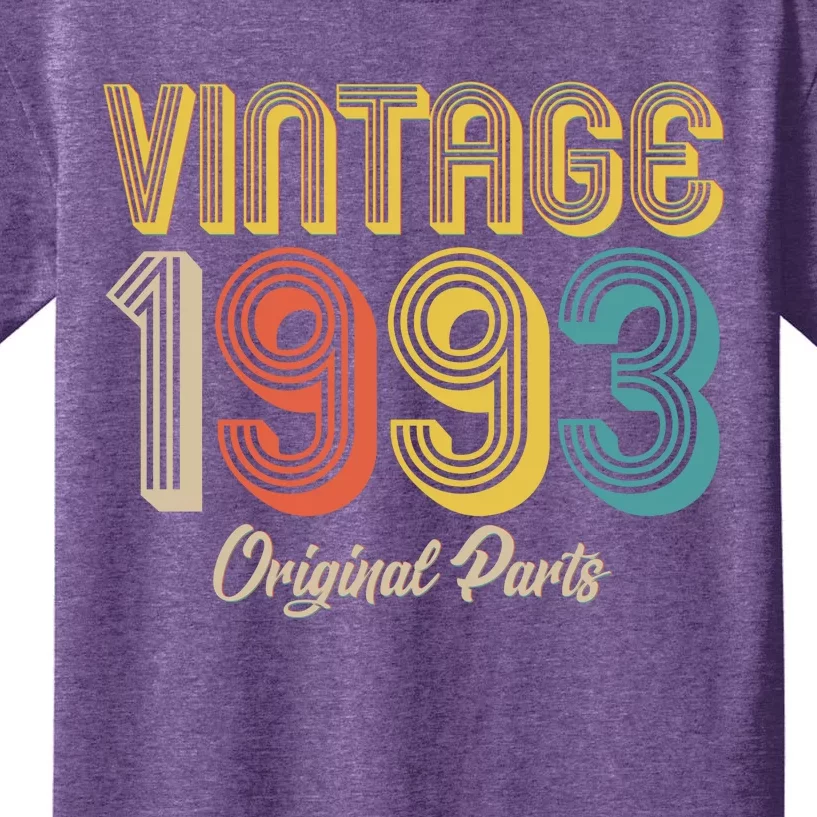 Vintage 1993 Original Parts 30th Birthday Kids T-Shirt