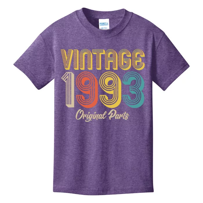 Vintage 1993 Original Parts 30th Birthday Kids T-Shirt