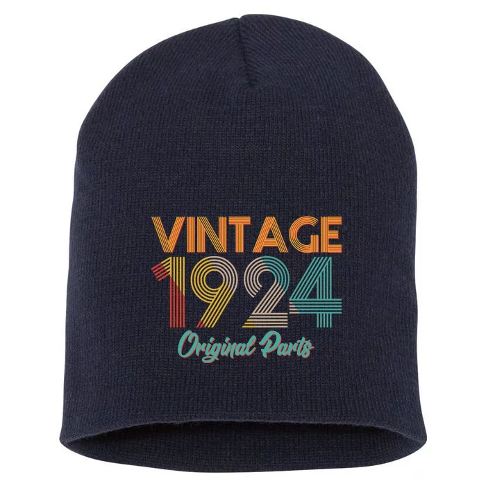 Vintage 1924 Original Parts 100th Birthday Short Acrylic Beanie