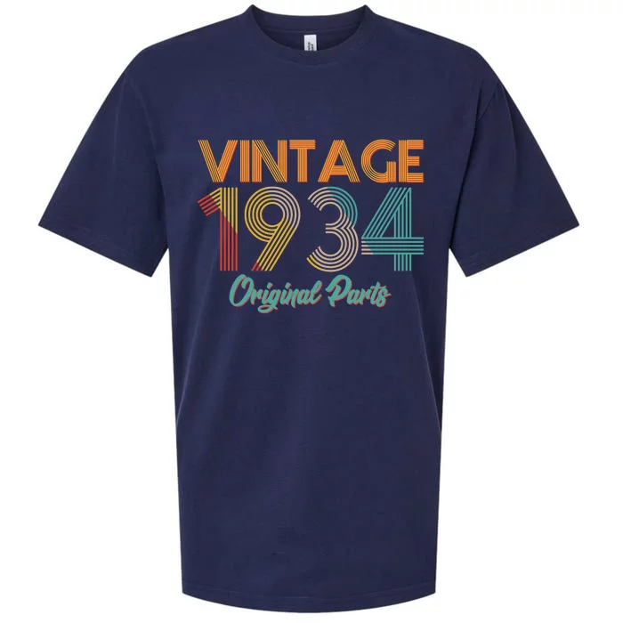 Vintage 1934 Original Parts 90th Birthday Sueded Cloud Jersey T-Shirt