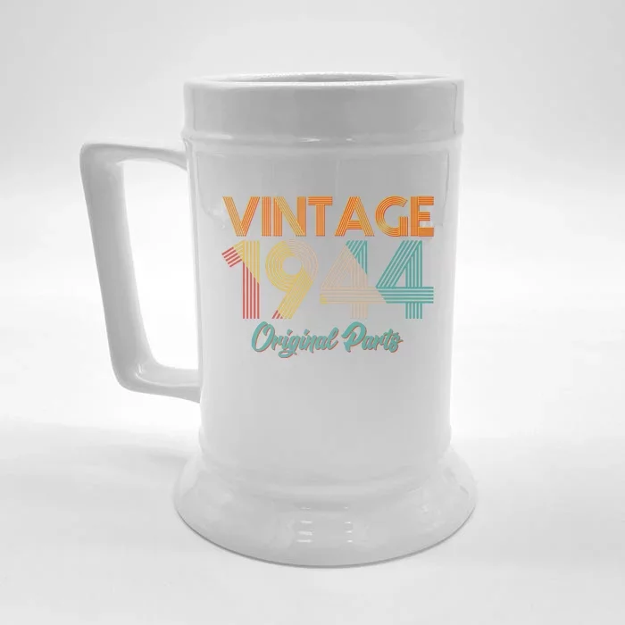 Vintage 1944 Original Parts 80th Birthday Front & Back Beer Stein