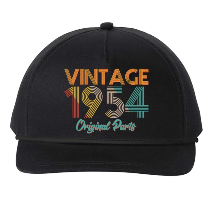 Vintage 1954 Original Parts 70th Birthday Snapback Five-Panel Rope Hat