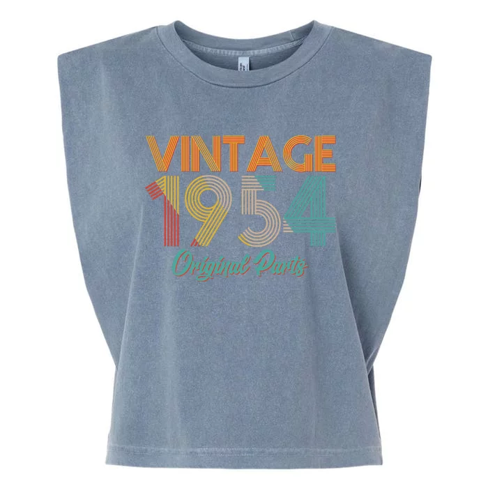 Vintage 1954 Original Parts 70th Birthday Garment-Dyed Women's Muscle Tee