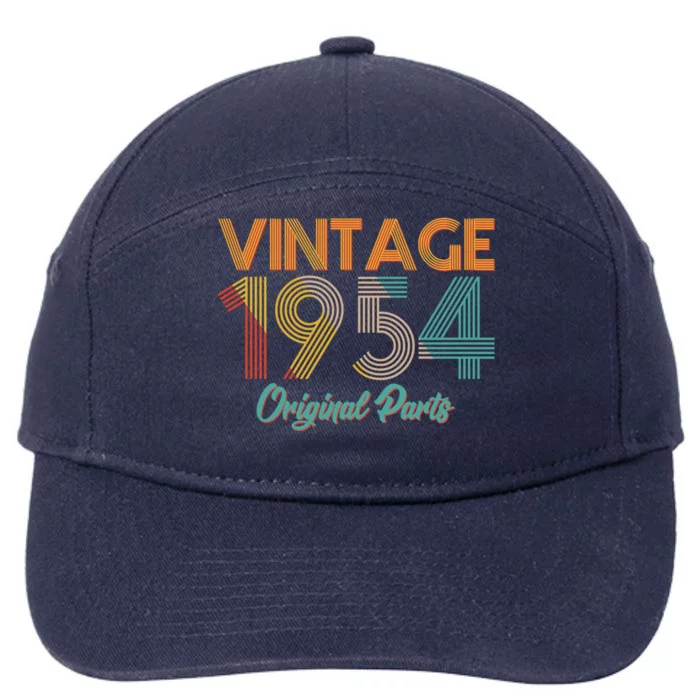 Vintage 1954 Original Parts 70th Birthday 7-Panel Snapback Hat