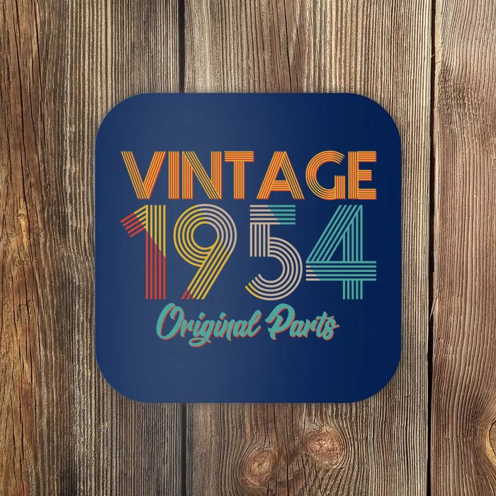 Vintage 1954 Original Parts 70th Birthday Coaster