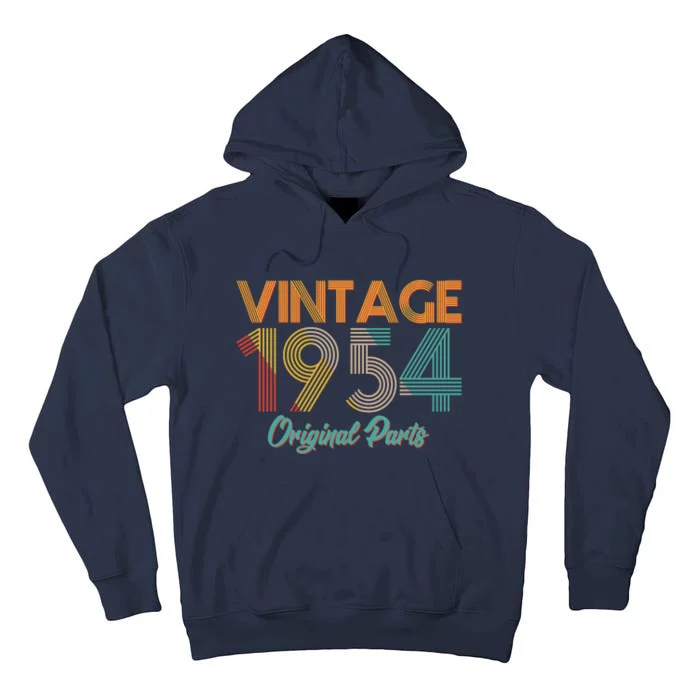 Vintage 1954 Original Parts 70th Birthday Tall Hoodie