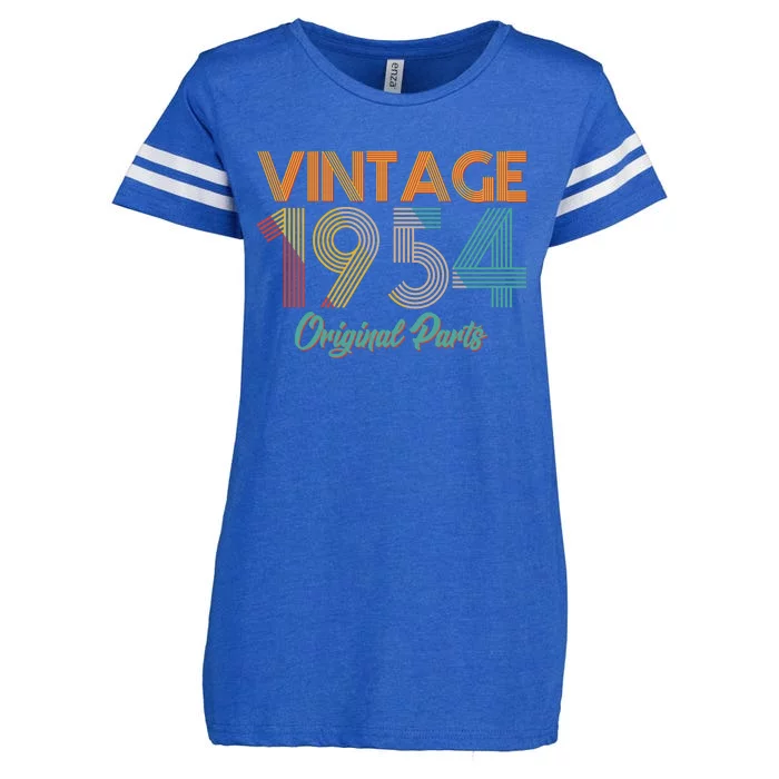 Vintage 1954 Original Parts 70th Birthday Enza Ladies Jersey Football T-Shirt