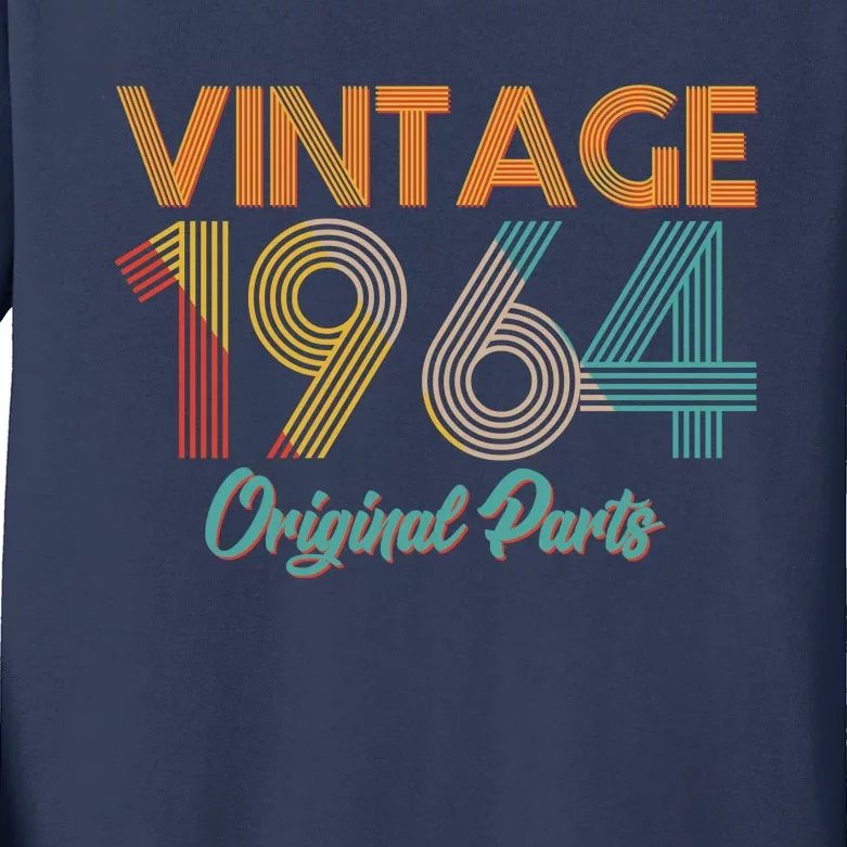 Vintage 1964 Original Parts 60th Birthday Kids Long Sleeve Shirt