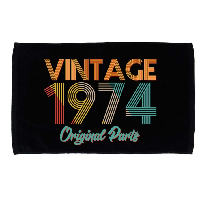 Vintage 1974 Original Parts 50th Birthday Microfiber Hand Towel