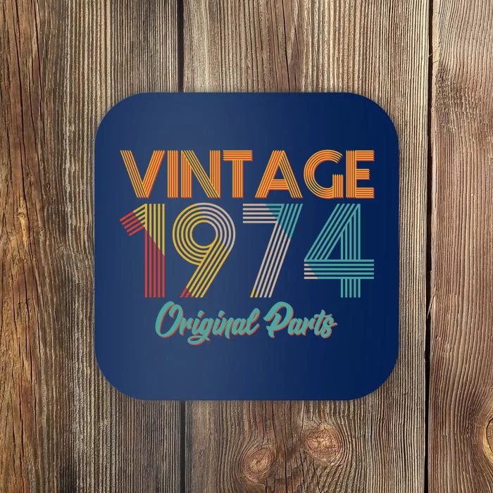 Vintage 1974 Original Parts 50th Birthday Coaster