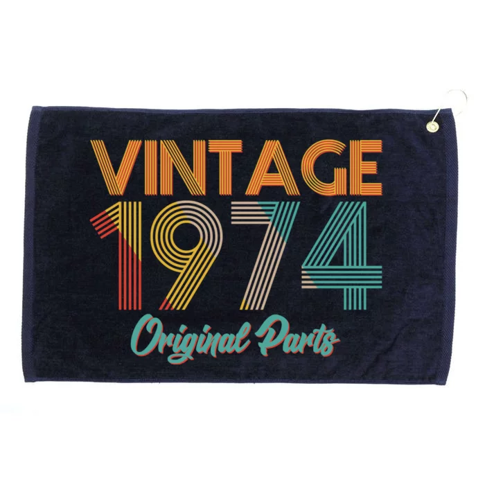 Vintage 1974 Original Parts 50th Birthday Grommeted Golf Towel