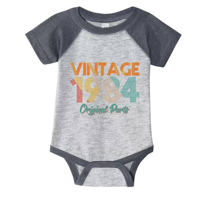 Vintage 1984 Original Parts 40th Birthday Infant Baby Jersey Bodysuit