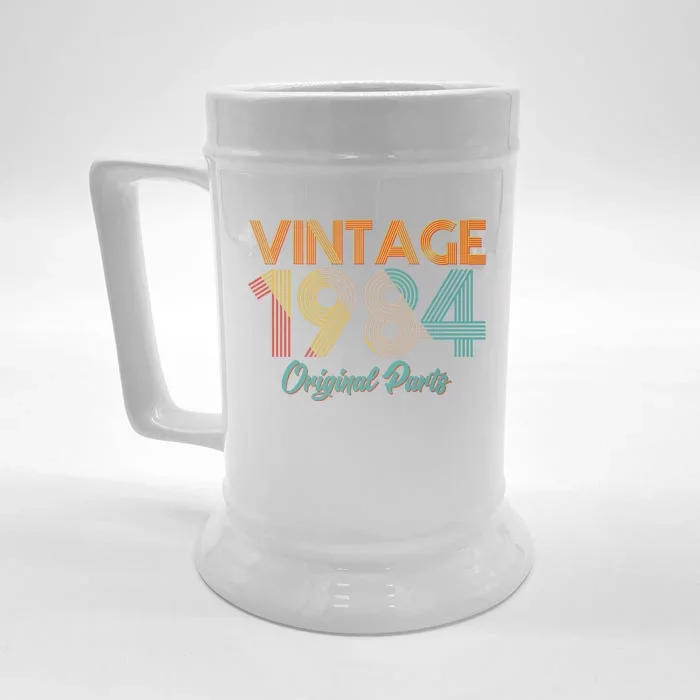 Vintage 1984 Original Parts 40th Birthday Front & Back Beer Stein