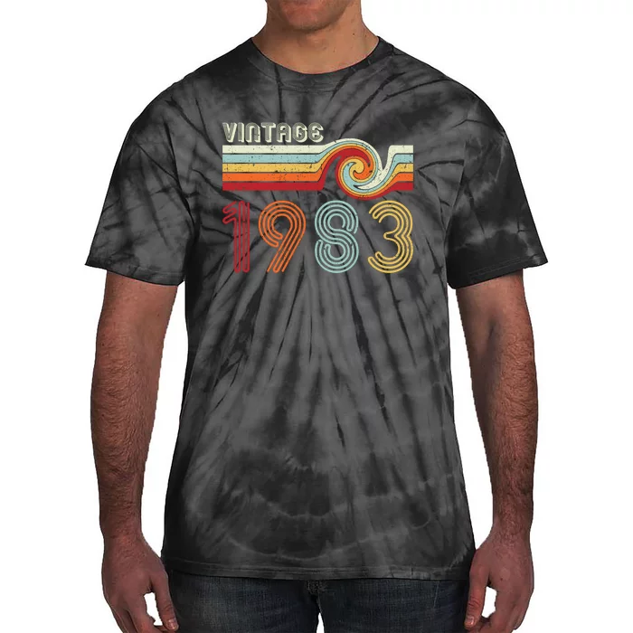 Vintage 1983 Retro Birthday Gift Tie-Dye T-Shirt