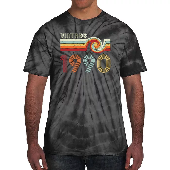 Vintage 1990 Retro Birthday Gift Tie-Dye T-Shirt