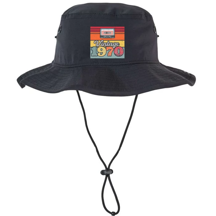 Vintage 1970 Retro Sunset Cassette Legacy Cool Fit Booney Bucket Hat