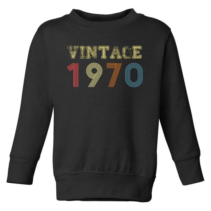 VINTAGE 1970 RETRO 1970 Toddler Sweatshirt