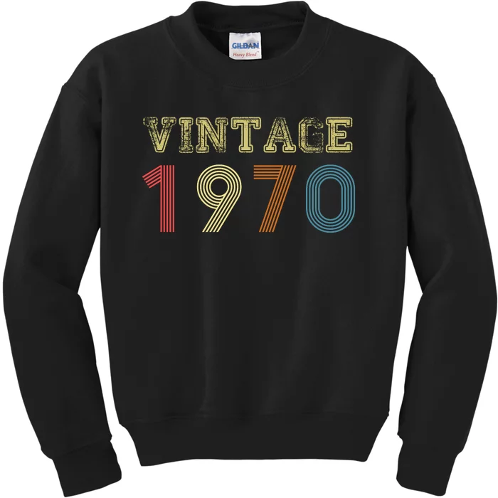 VINTAGE 1970 RETRO 1970 Kids Sweatshirt