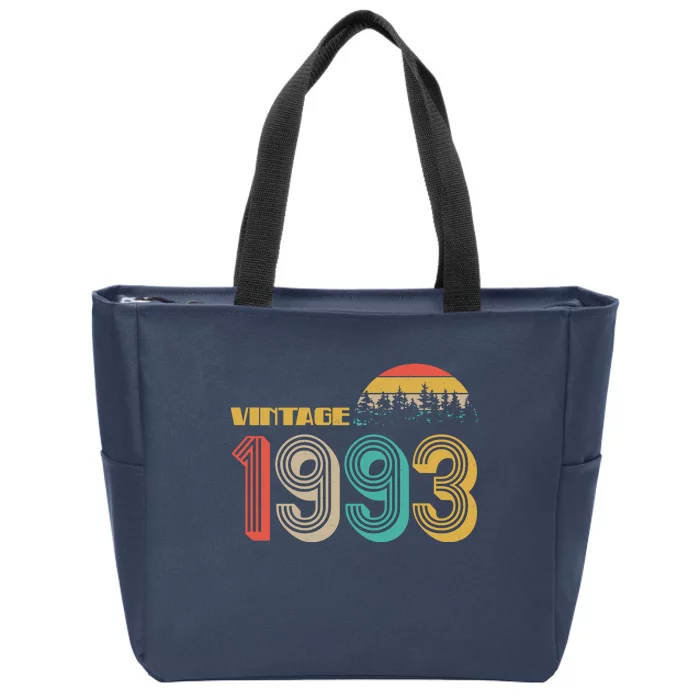 Vintage 1993 Sun Wilderness 30th Birthday Zip Tote Bag