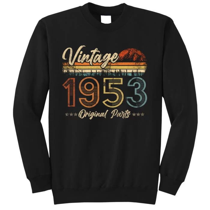 Vintage 1953 Shirt 70th Birthday Gifts 70 Years Old Bday Tall Sweatshirt