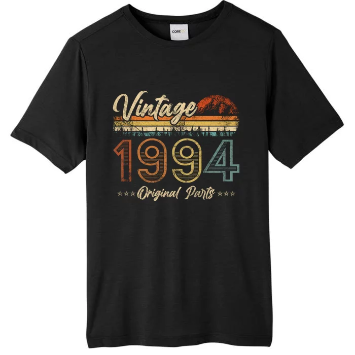 Vintage 1994 Shirt 30th Birthday Gifts 30 Years Old Bday ChromaSoft Performance T-Shirt