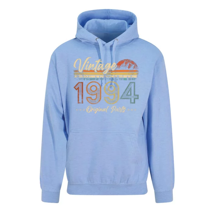 Vintage 1994 Shirt 30th Birthday Gifts 30 Years Old Bday Unisex Surf Hoodie