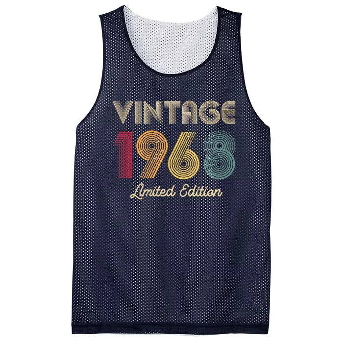 Vintage 1968 Shirt  Wo 55th Birthday 55 Year Old Gifts Mesh Reversible Basketball Jersey Tank