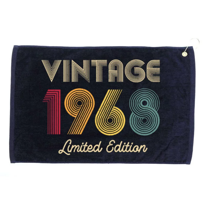 Vintage 1968 Shirt  Wo 55th Birthday 55 Year Old Gifts Grommeted Golf Towel