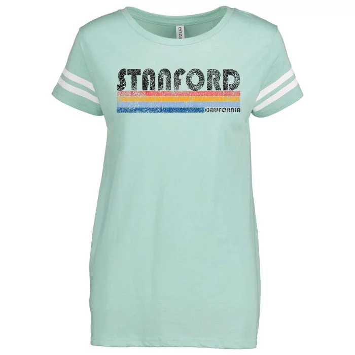 Vintage 1980s Style S.T.A.N.F.O.R.D California Enza Ladies Jersey Football T-Shirt